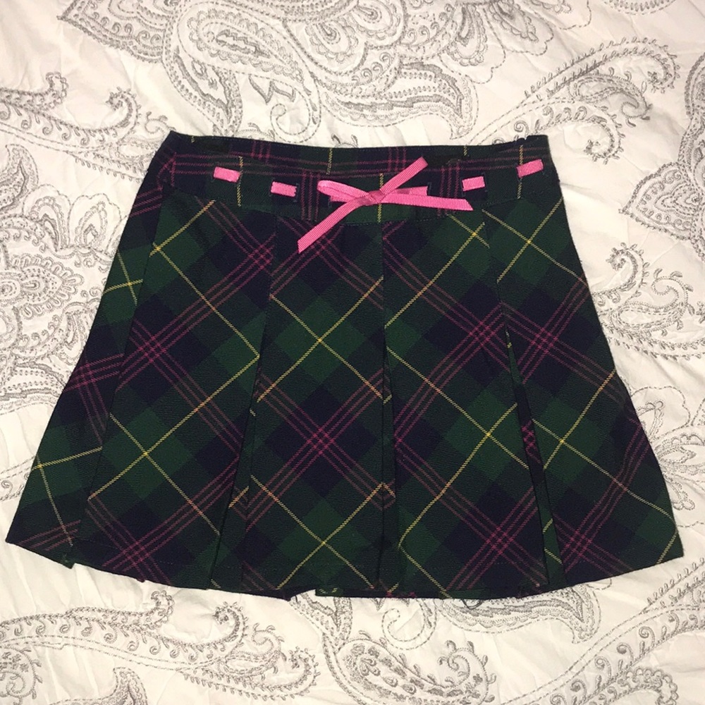Talbots Kids Adjustable Waist Kilt Skirt size 3